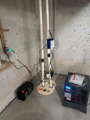 New Slab, WaterGuard, TripleSafe Sump Pump & SaniDry Sedona