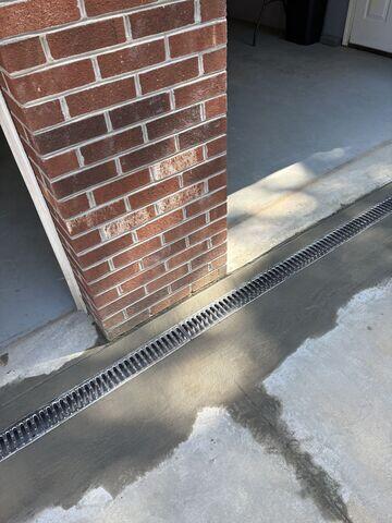 TrenchDrain Installation for Surface Water Protection
