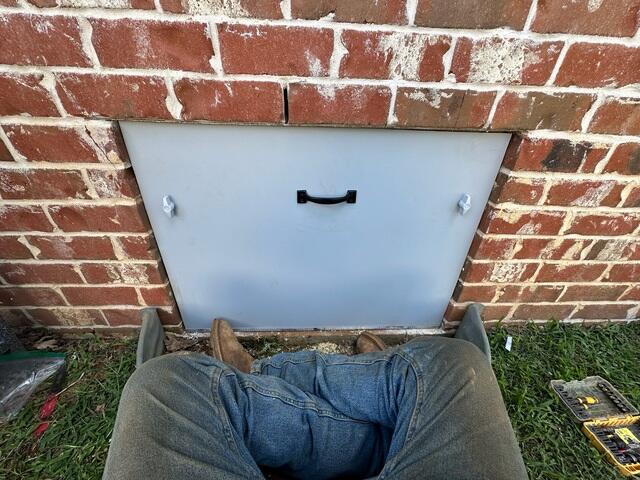 New Crawl Space Door