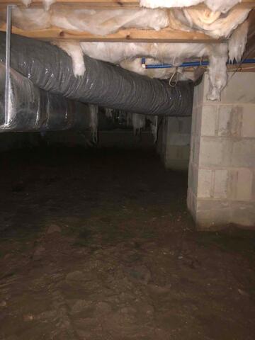 Damp Crawl Space