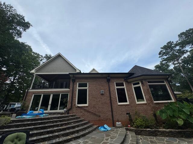 Side of home after Rain Drop installation