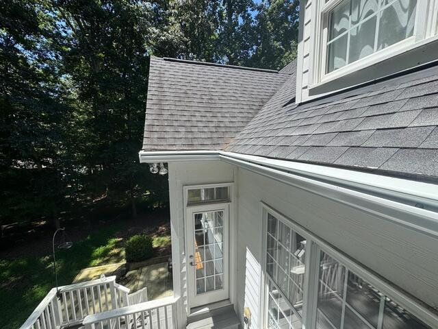 Back of home after Gutter Shutter installation