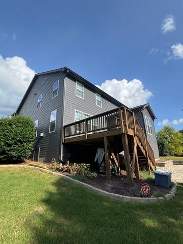 Back of home after gutter installation