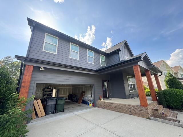 Front of home after gutter installation