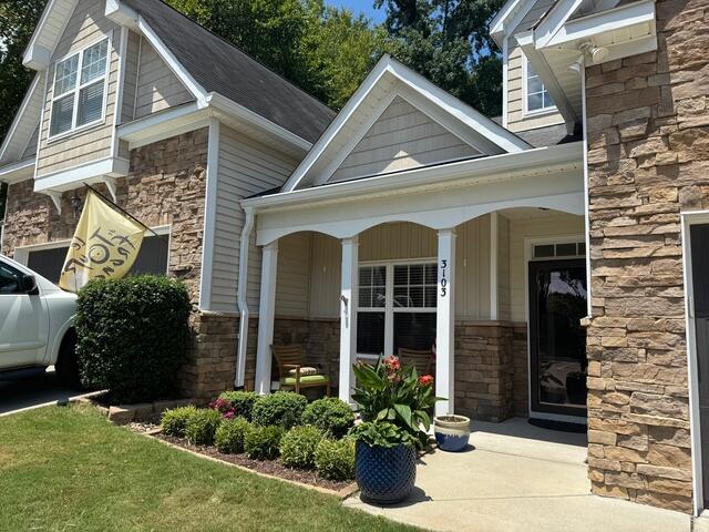 Front of home after gutter and Rain Drop installation