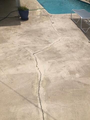Cracked and Settling Concrete