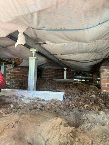 Permanent Crawl Space Stabilization Solution