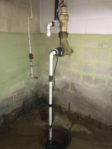 Outdated Basement Sump Pump System