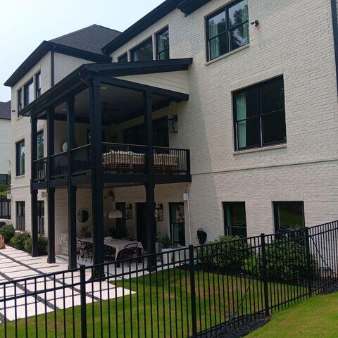 Back porch gutters replaced