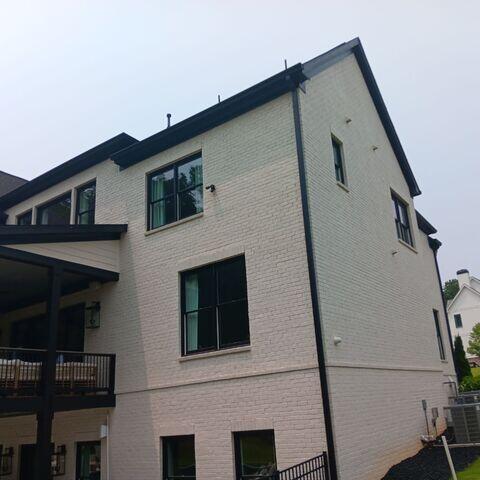 Downspouts replaced