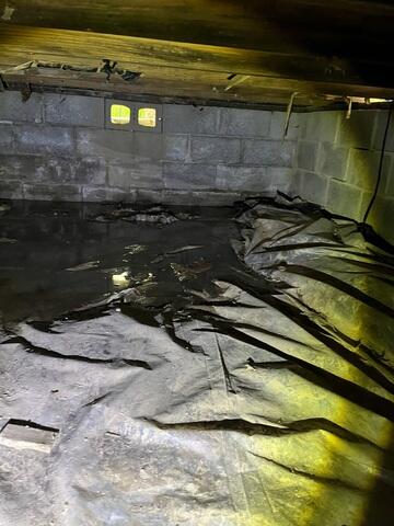 Pooling Crawl Space in Loveland, OH