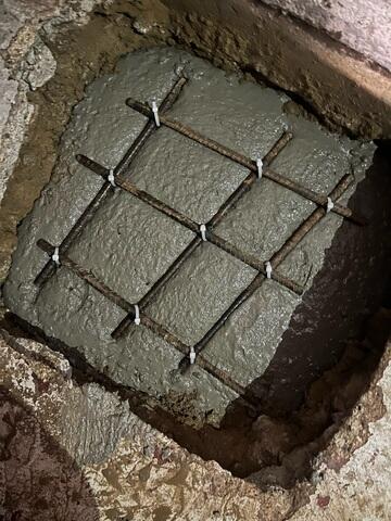 Concrete Footing with Rebar