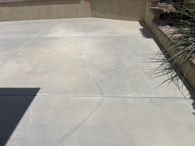 Before concrete repair in Litchfield Park, AZ