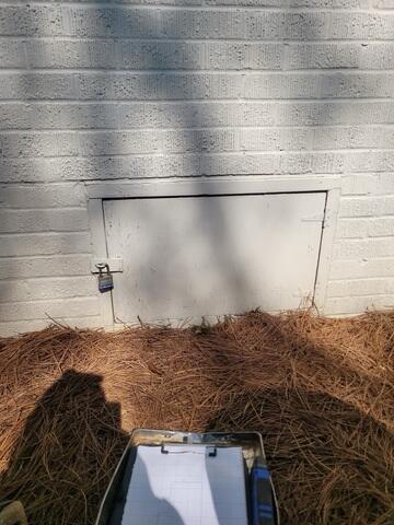 Old Crawl Space Door