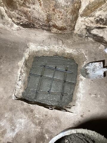 Concrete Footings with Rebar