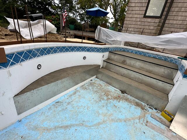 Finished Stair & Bench Transformation