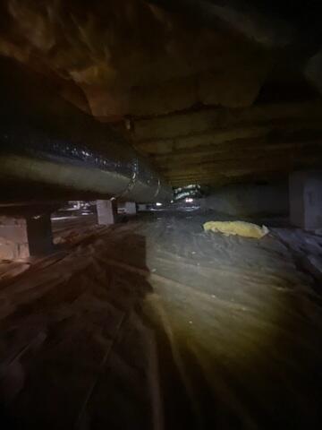 Crawl Space Before Encapsulation - Asheboro, NC