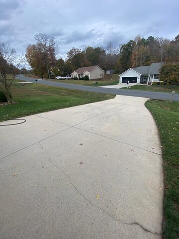 Driveway Before Repair - Visible Cracking in Asheboro, NC
