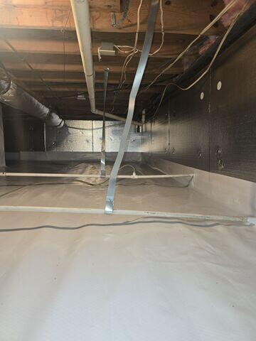 Final Vapor Barrier Installation - Sealed & Secured Crawl Space in Durham, NC