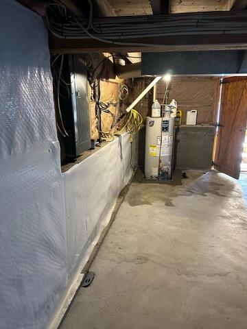 New CleanSpace Wall, WaterGuard, Slab Floor