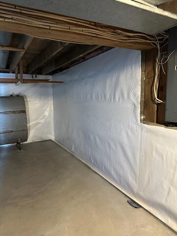 New CleanSpace Wall, WaterGuard, Slab Floor