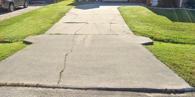 Severe Concrete Driveway Damage
