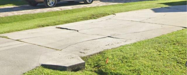 Settling Concrete Driveway