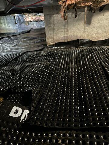Drainage Matting Installed
