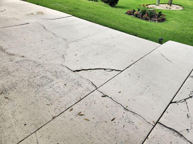 Concrete Settlement Damage