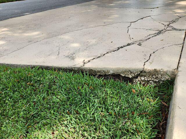 Soil Erosion Beneath Driveway