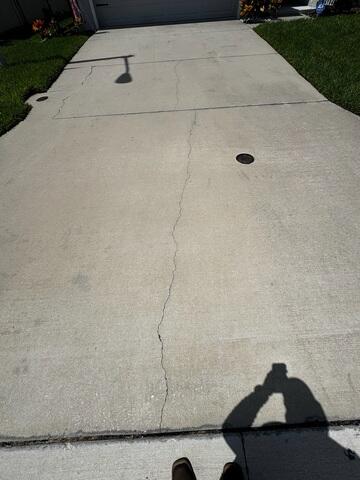 Concrete Driveway Settlement Damage
