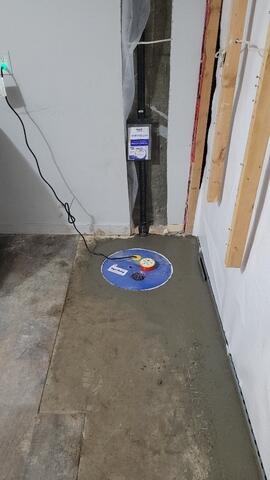 SuperSump Pump installed