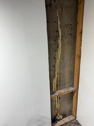 Polyurethane injection completed