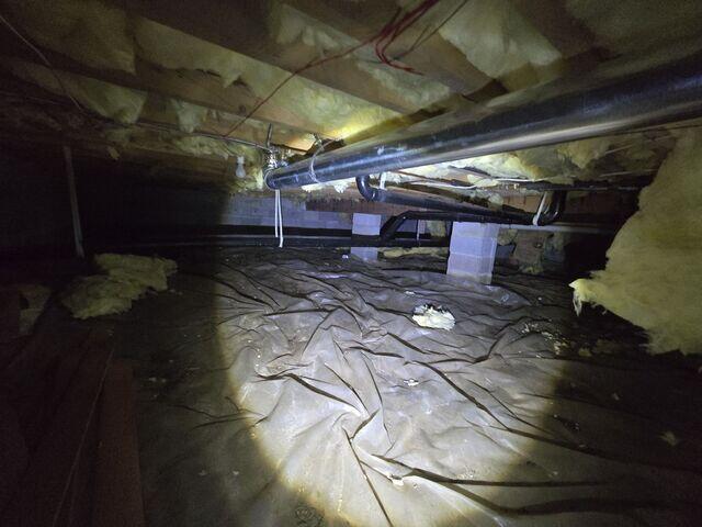 Damp Crawl Space