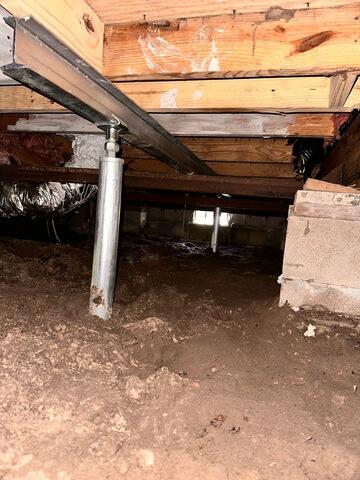 New Support Jack and Beam Installation