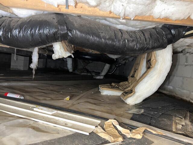 Hanging Insulation and Debris