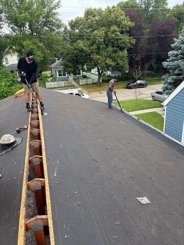 Removing the nails and checking the decking