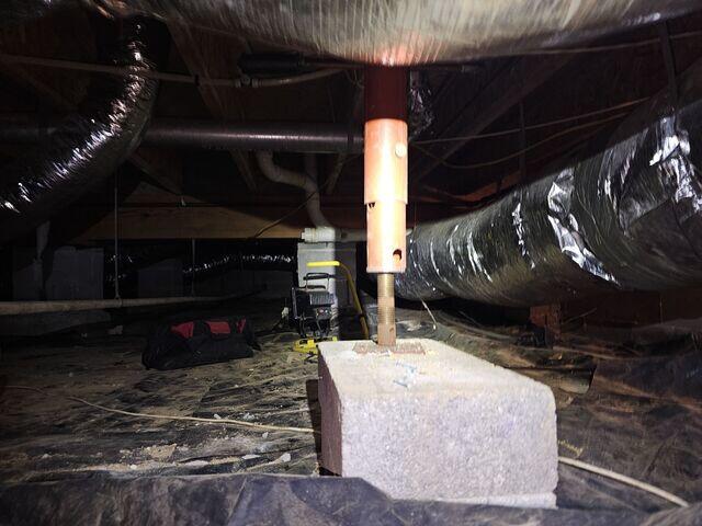 Old Crawl Space Supports