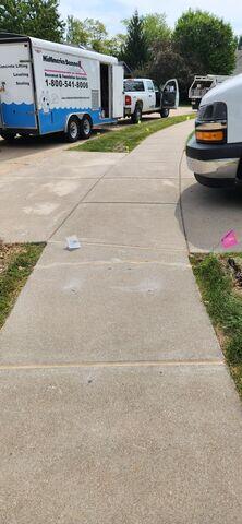After Sidewalk Lifting and Leveling