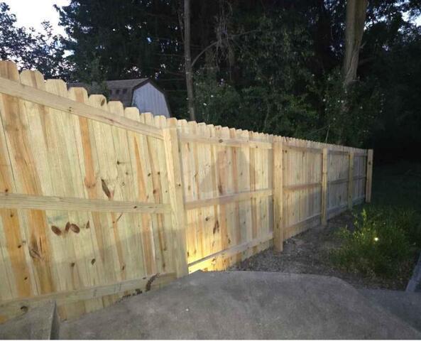 6' Privacy Natural Pressure Treated Pine