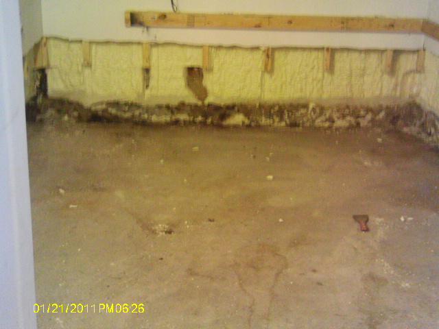 Basement Before Waterproofing