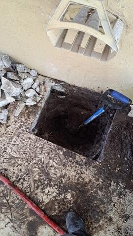 Preparing for Helical Pier Installation