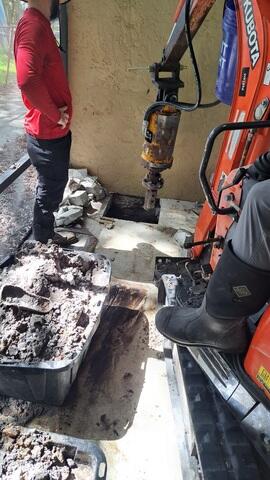 Helical Pier Installation