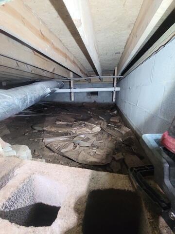 Standing Water in the Crawl Space
