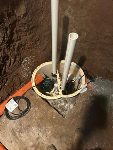 Assembling the Sump Pump