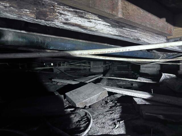 Wooden Support Joist Damage