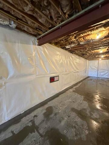 CleanSpace Wall System and WaterGuard System Installed