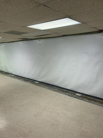 Moisture Barrier Wall System - Fellowship Hall Basement, Raleigh, NC