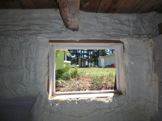 Original Spray Foam Installation