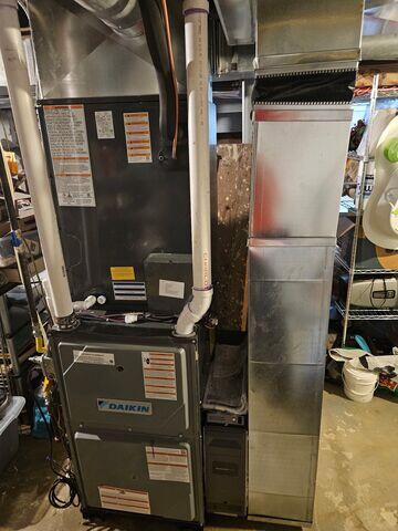 New 97% efficient modulating gas furnace and air cleaner